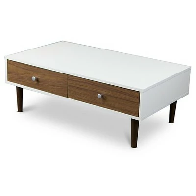 Gemini Wood Contemporary Coffee Table - Baxton Studio 4 Gemini Wood Contemporary Coffee Table - Baxton Studio - Image 2