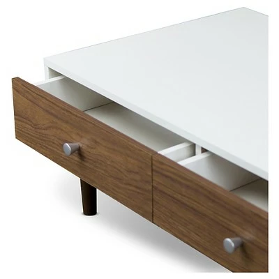 Gemini Wood Contemporary Coffee Table - Baxton Studio 5 Gemini Wood Contemporary Coffee Table - Baxton Studio - Image 3