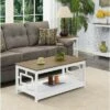 Town Square Coffee Table with Shelf Driftwood/White - Breighton Home -Coffee Tables Elegant store unnamed file 2182