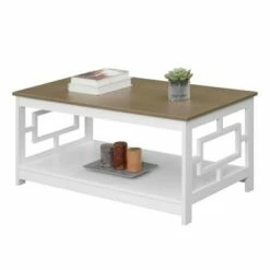 Town Square Coffee Table with Shelf Driftwood/White - Breighton Home 8 Town Square Coffee Table with Shelf Driftwood/White - Breighton Home -Coffee Tables Elegant store unnamed file 2184