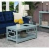 Town Square Coffee Table with Shelf Sea Foam - Breighton Home