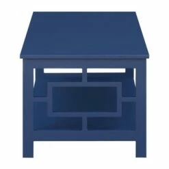 Town Square Coffee Table with Shelf Cobalt Blue - Breighton Home -Coffee Tables Elegant store unnamed file 2194