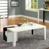 Simone Glossy Modern Coffee Table with Magazine Slot White - HOMES: Inside + Out -Coffee Tables Elegant store unnamed file 2221
