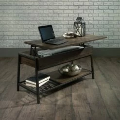 North Avenue Lift Top Coffee Table - Sauder Smoked Brown -Coffee Tables Elegant store unnamed file 223