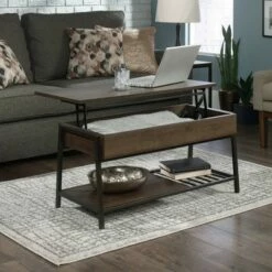 North Avenue Lift Top Coffee Table - Sauder Smoked Brown -Coffee Tables Elegant store unnamed file 225