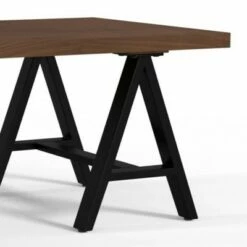 Hawkins Metal/Wood Coffee Table Walnut - WyndenHall -Coffee Tables Elegant store unnamed file 2253