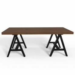 Hawkins Metal/Wood Coffee Table Walnut - WyndenHall -Coffee Tables Elegant store unnamed file 2255