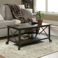 Steel River Coffee Table Carbon Oak - Sauder