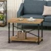 Moser Modern Industrial Coffee Table Antique Brown - Christopher Knight Home -Coffee Tables Elegant store unnamed file 2278