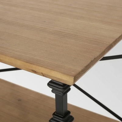 Moser Modern Industrial Coffee Table Antique Brown - Christopher Knight Home 4 Moser Modern Industrial Coffee Table Antique Brown - Christopher Knight Home - Image 2