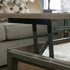 North Avenue Lift Top Coffee Table - Sauder Smoked Brown -Coffee Tables Elegant store unnamed file 228