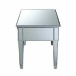 Gold Coast Mirror Coffee Table with Two Drawers Mirror/Silver Frame - Breighton Home -Coffee Tables Elegant store unnamed file 2291