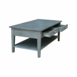 Spencer Coffee Table Antique Washed Heather Gray - International Concepts -Coffee Tables Elegant store unnamed file 2300