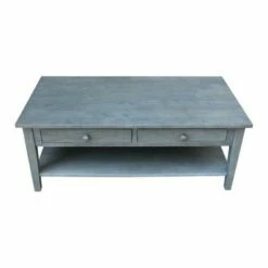 Spencer Coffee Table Antique Washed Heather Gray - International Concepts -Coffee Tables Elegant store unnamed file 2301