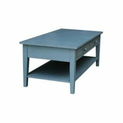 Spencer Coffee Table Antique Ocean Blue - International Concepts -Coffee Tables Elegant store unnamed file 2315