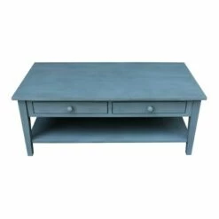 Spencer Coffee Table Antique Ocean Blue - International Concepts -Coffee Tables Elegant store unnamed file 2316