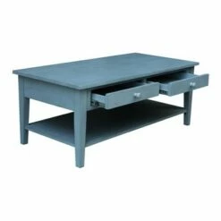 Spencer Coffee Table Antique Ocean Blue - International Concepts -Coffee Tables Elegant store unnamed file 2319