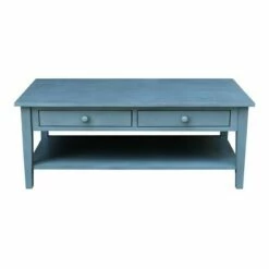 Spencer Coffee Table Antique Ocean Blue - International Concepts -Coffee Tables Elegant store unnamed file 2320