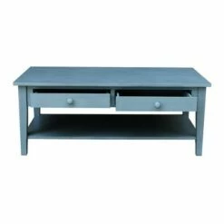 Spencer Coffee Table Antique Ocean Blue - International Concepts -Coffee Tables Elegant store unnamed file 2321