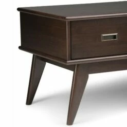 48" Tierney Solid Hardwood Mid Century Coffee Table Medium Auburn Brown - WyndenHall -Coffee Tables Elegant store unnamed file 2336