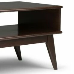48" Tierney Solid Hardwood Mid Century Coffee Table Medium Auburn Brown - WyndenHall -Coffee Tables Elegant store unnamed file 2338