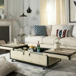 Zoe Coffee Table - Safavieh Cream