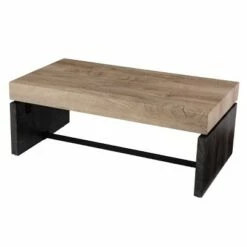Measmor Cocktail Table Natural/Black - Aiden Lane -Coffee Tables Elegant store unnamed file 2363