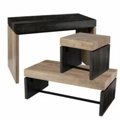 Measmor Cocktail Table Natural/Black - Aiden Lane -Coffee Tables Elegant store unnamed file 2367