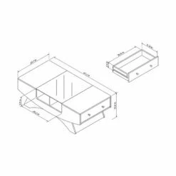Kasha Curved Multi-storage Coffee Table White/Light Walnut - HOMES: Inside + Out 7 Kasha Curved Multi-storage Coffee Table White/Light Walnut - HOMES: Inside + Out -Coffee Tables Elegant store unnamed file 2370
