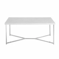 Maxwell Two-Tone Modern Glam Coffee Table - Saracina Home White Faux Marble/chrome 11 Maxwell Two-Tone Modern Glam Coffee Table - Saracina Home White Faux Marble/chrome -Coffee Tables Elegant store unnamed file 238