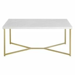 Maxwell Two-Tone Modern Glam Coffee Table - Saracina Home White Faux Marble/chrome 12 Maxwell Two-Tone Modern Glam Coffee Table - Saracina Home White Faux Marble/chrome -Coffee Tables Elegant store unnamed file 239