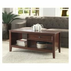 Coffee Table Brown - Linon -Coffee Tables Elegant store unnamed file 2400