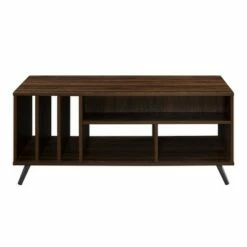 44" Modern 2 Drawer Storage Coffee Table Dark Walnut - Saracina Home -Coffee Tables Elegant store unnamed file 2411