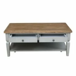 Vista Coffee Table - International Concepts Unfinished -Coffee Tables Elegant store unnamed file 2424