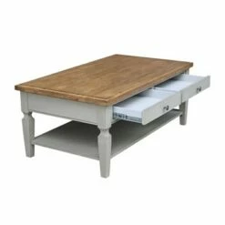 Vista Coffee Table - International Concepts Unfinished -Coffee Tables Elegant store unnamed file 2425