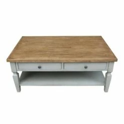 Vista Coffee Table - International Concepts Unfinished -Coffee Tables Elegant store unnamed file 2427