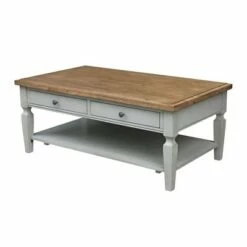 Vista Coffee Table - International Concepts Unfinished -Coffee Tables Elegant store unnamed file 2430