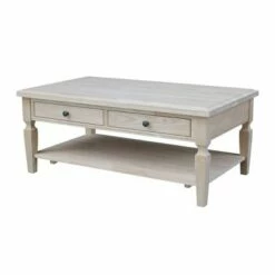 Vista Coffee Table - International Concepts Unfinished -Coffee Tables Elegant store unnamed file 2432