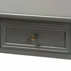 Sheldon Vintage Wood 2 Drawer Coffee Table Gray - Baxton Studio -Coffee Tables Elegant store unnamed file 2443