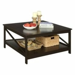 36" Oxford Square Coffee Table Espresso - Breighton Home