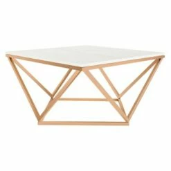 Topeka Marble Top Cocktail Table Rose Gold - Safavieh -Coffee Tables Elegant store unnamed file 2483