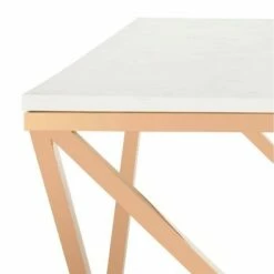 Topeka Marble Top Cocktail Table Rose Gold - Safavieh -Coffee Tables Elegant store unnamed file 2484