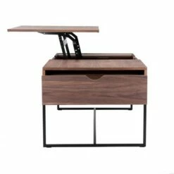 Nolen Lift Top Coffee Table Walnut/Black - Safavieh -Coffee Tables Elegant store unnamed file 2489