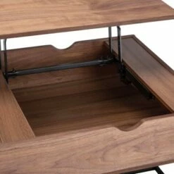 Nolen Lift Top Coffee Table Walnut/Black - Safavieh -Coffee Tables Elegant store unnamed file 2493