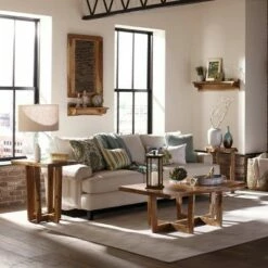 Berkshire Live Edge Wood Large Coffee Table Natural - Alaterre Furniture -Coffee Tables Elegant store unnamed file 2534