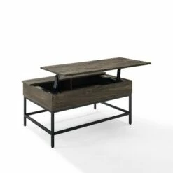 Jacobsen Lift Top Storage Coffee Table Brown/Charcoal - Crosley -Coffee Tables Elegant store unnamed file 2540