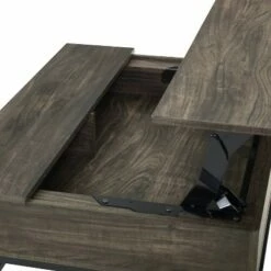 Jacobsen Lift Top Storage Coffee Table Brown/Charcoal - Crosley -Coffee Tables Elegant store unnamed file 2542