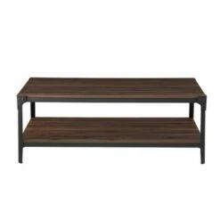 Benny Urban Industrial Angle Iron Coffee Table - Saracina Home Gray Wash -Coffee Tables Elegant store unnamed file 255