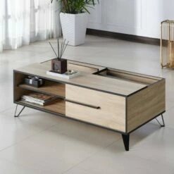 Felix Coffee Table Oak/Brown - miBasics