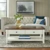 Charleston Coffee Table Off White/Chestnut - Buylateral